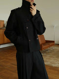 Short Wide Trench Coat
