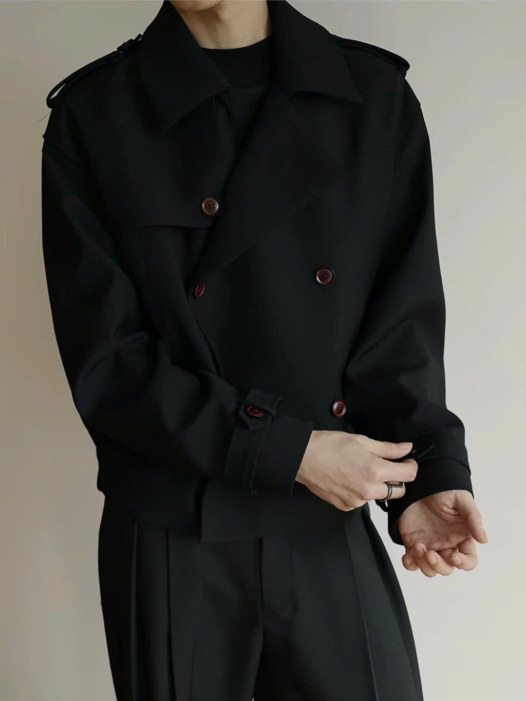 Short Wide Trench Coat