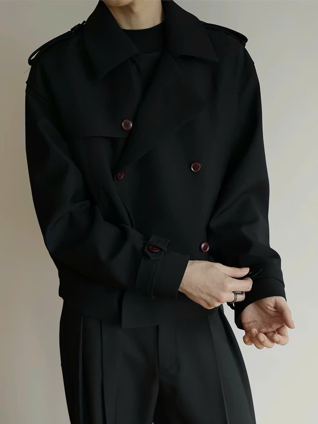 Short Wide Trench Coat