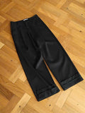 Rolled Up Pinstriped Trousers