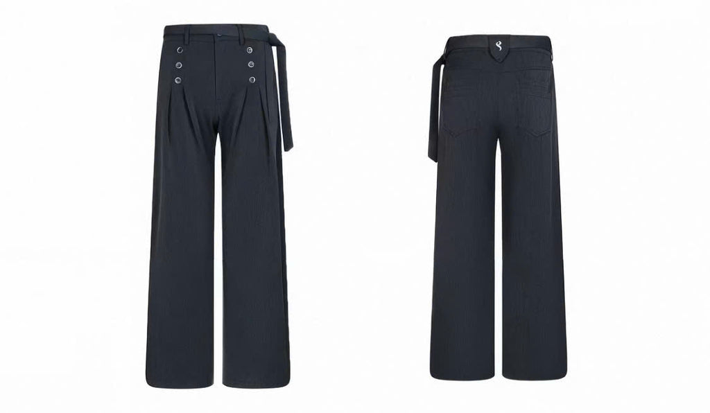 Buttoned Relaxed Trousers