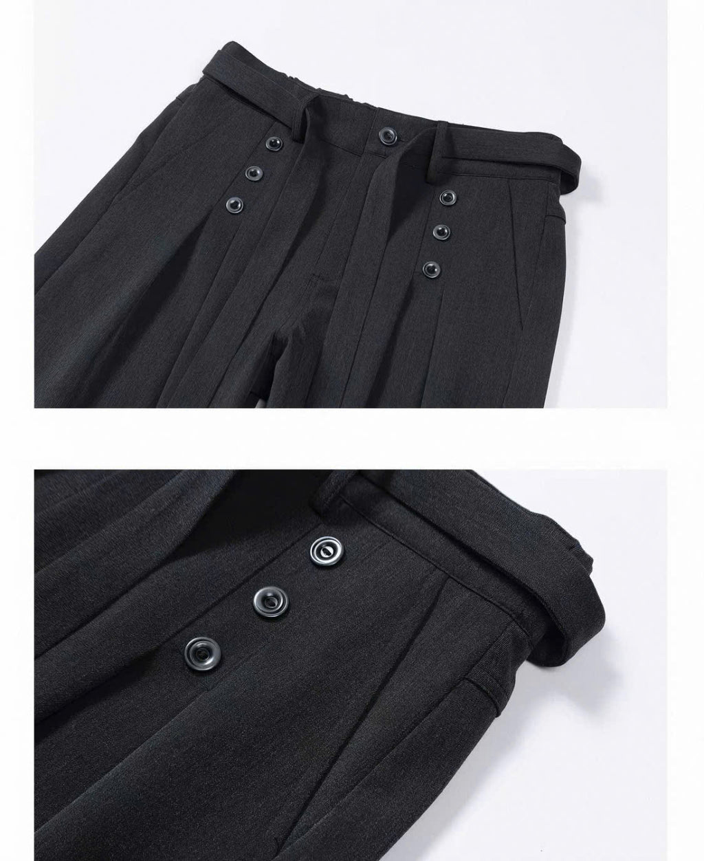 Buttoned Relaxed Trousers