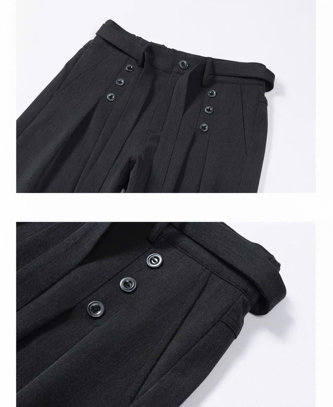 Buttoned Relaxed Trousers