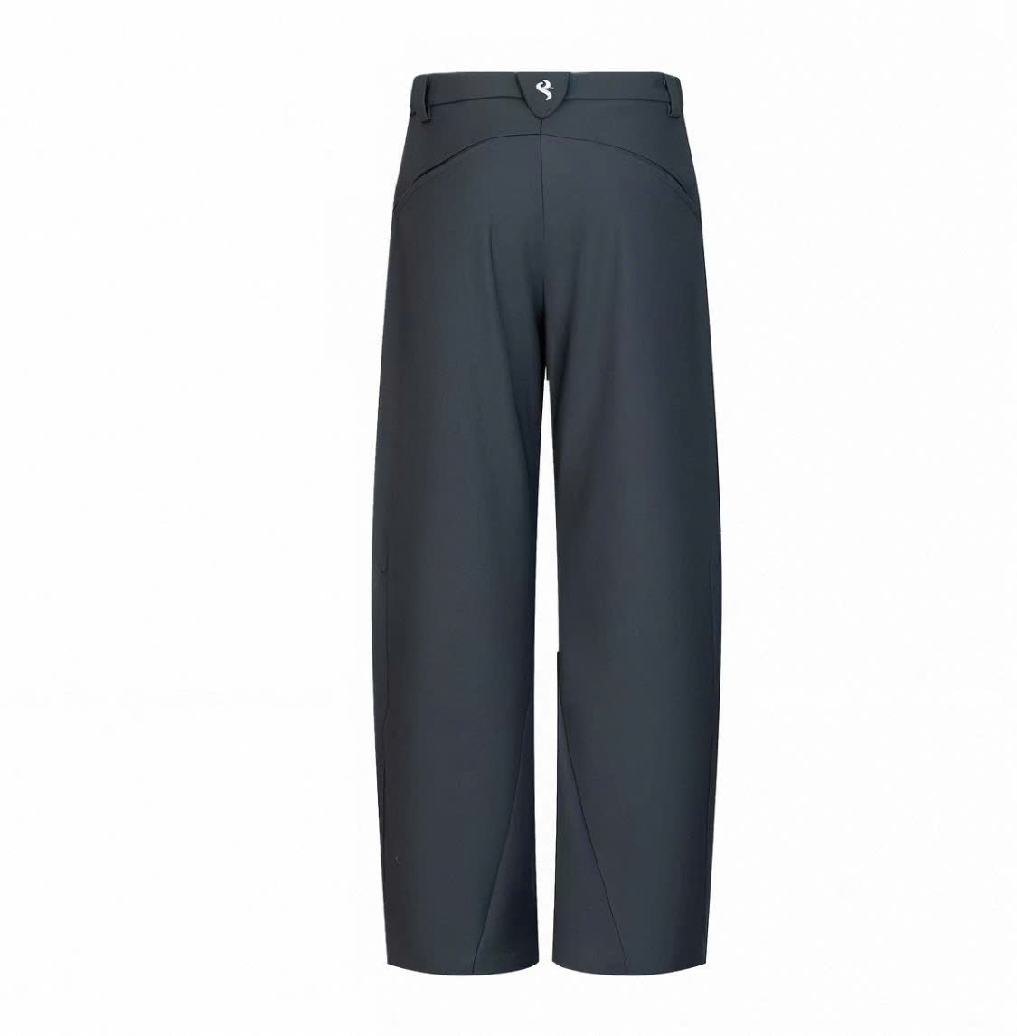 Curved-Knife Relaxed Trousers