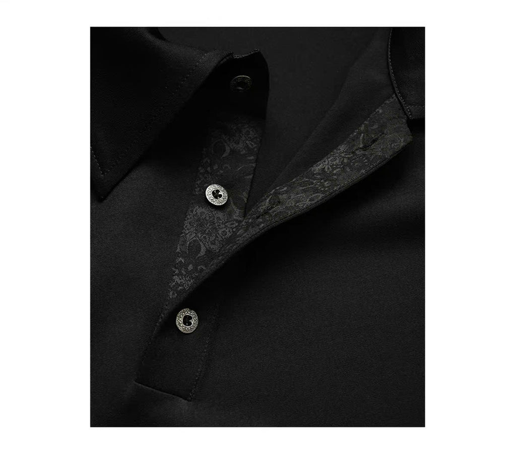 Asymmetric Placket Polo