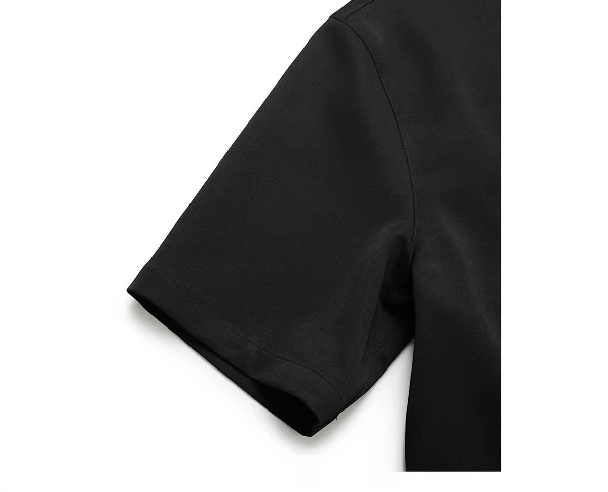 Asymmetric Placket Polo