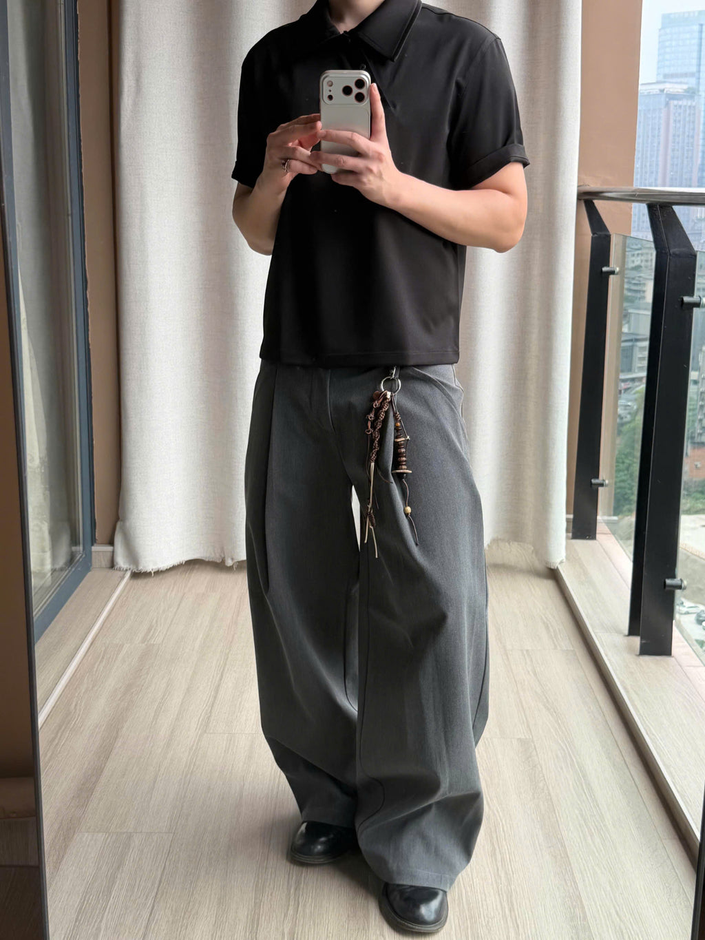 Asymmetric Placket Polo