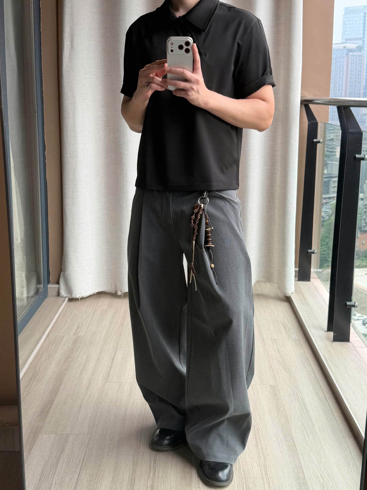 Asymmetric Placket Polo