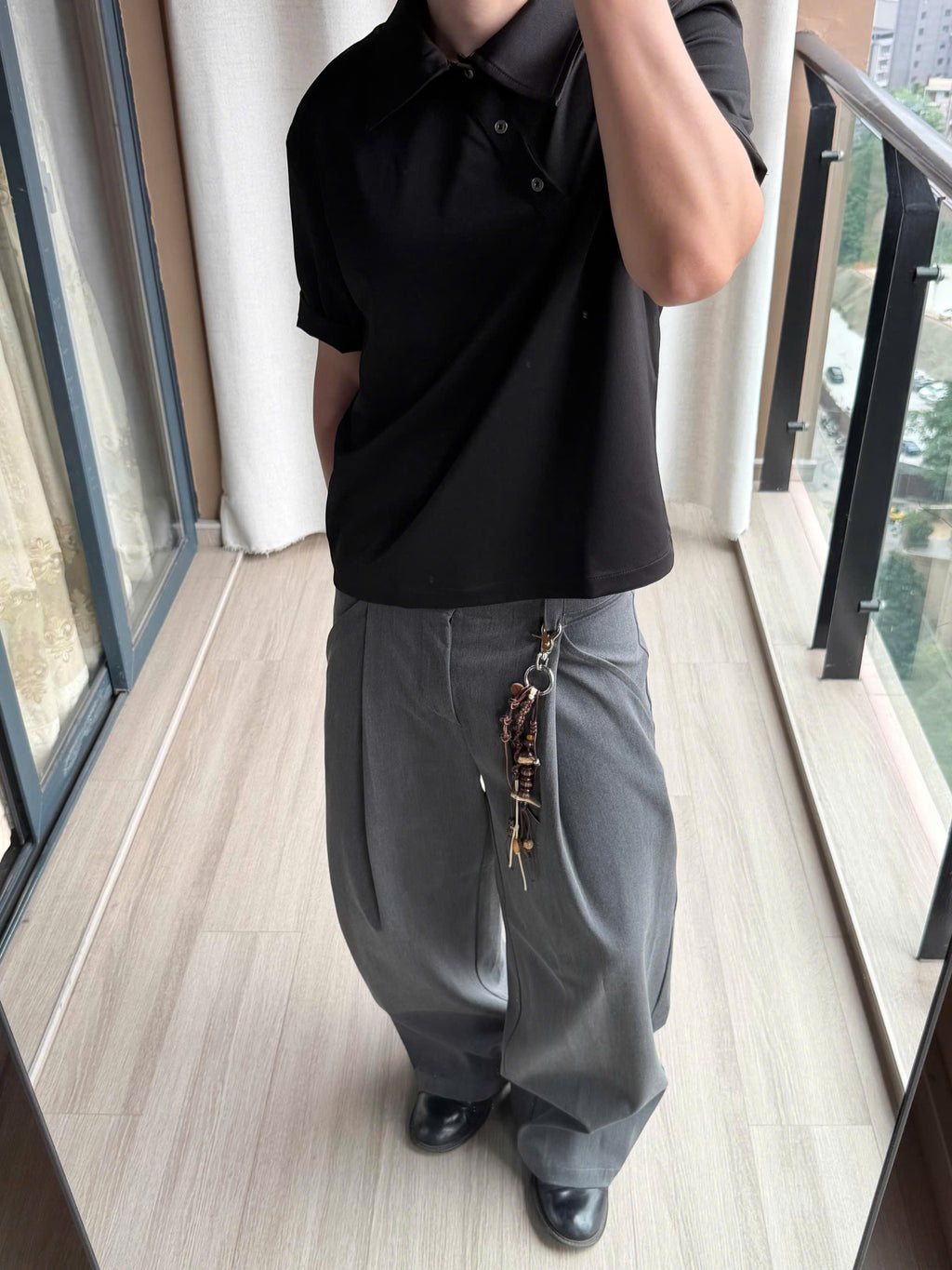 Asymmetric Placket Polo