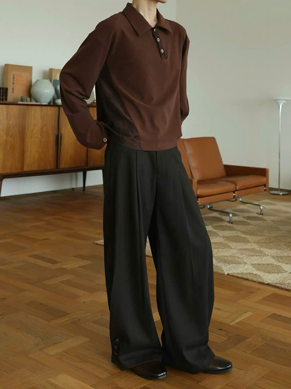Knitted Asymmetrical Long Sleeve
