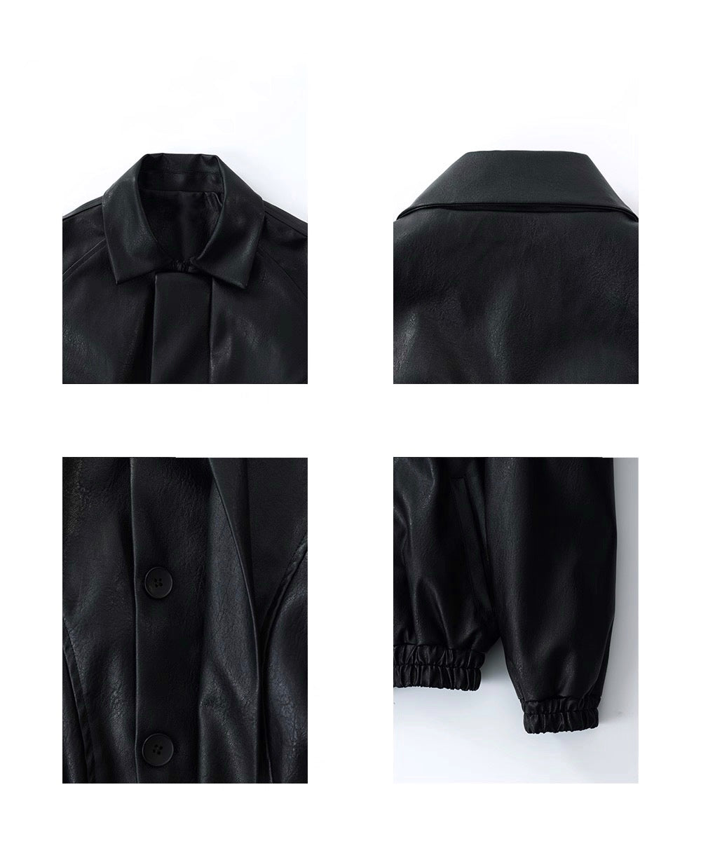 Double Layered Leather Jacket