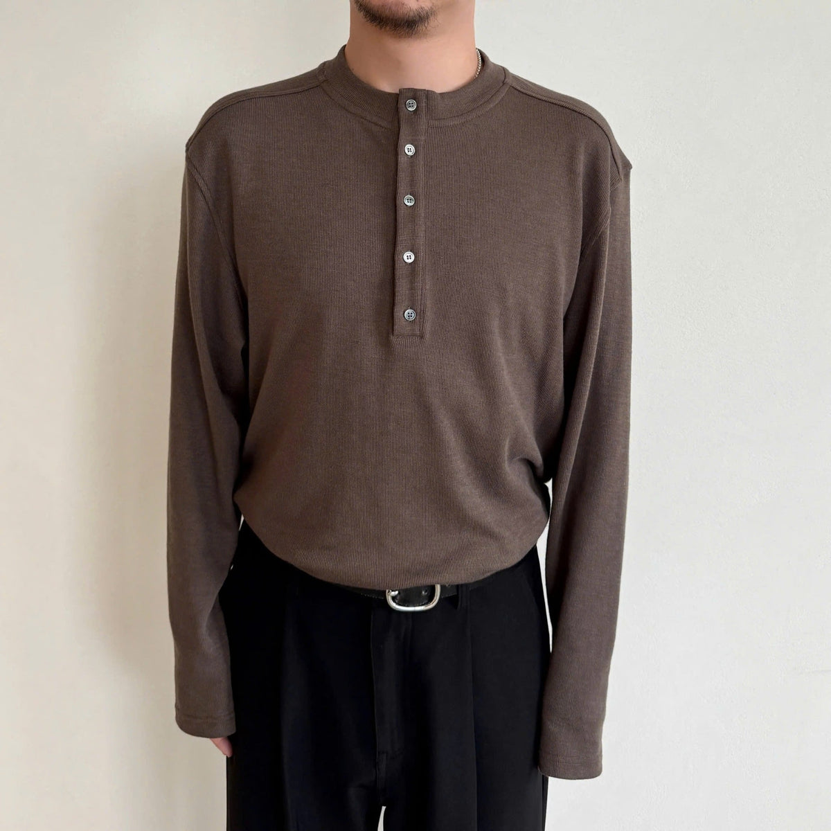 Long Sleeve Henley Shirt