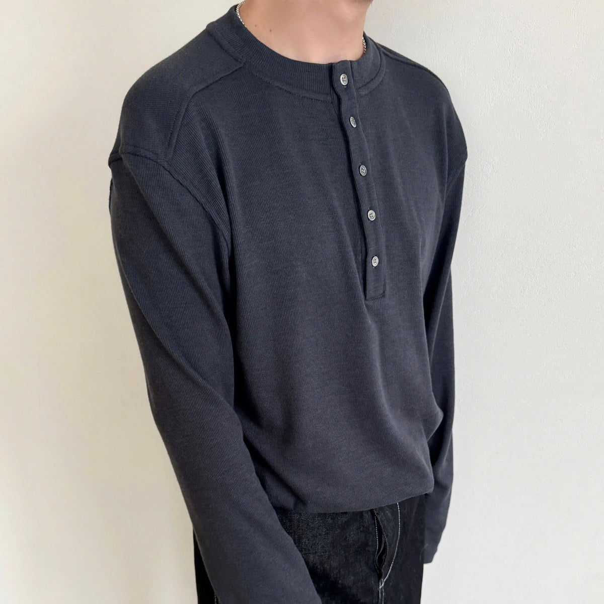Long Sleeve Henley Shirt