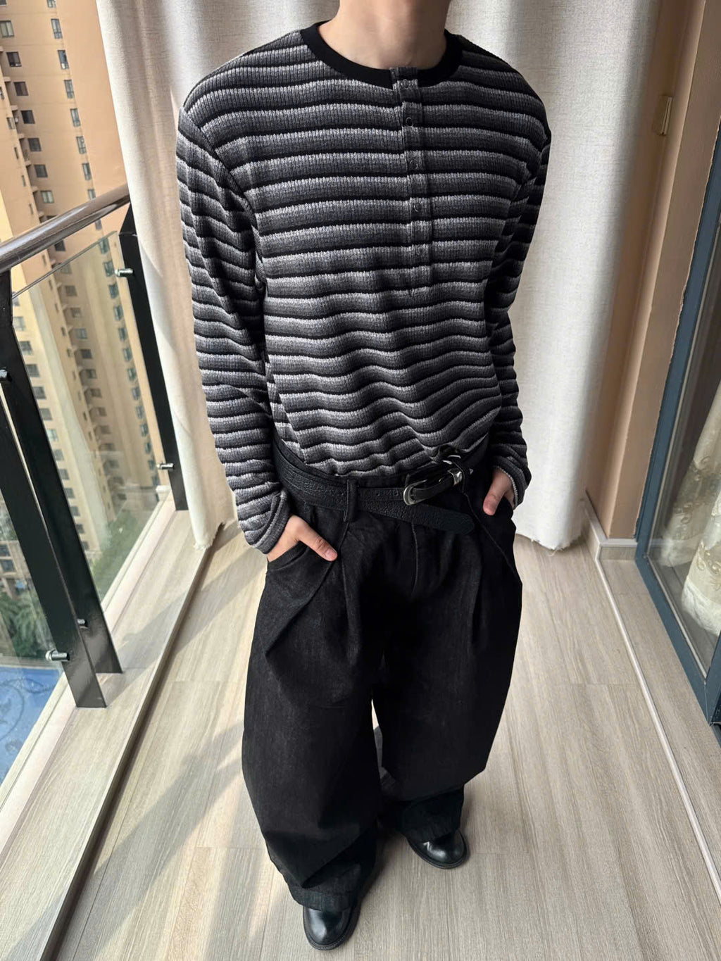 Striped Henley Shirt