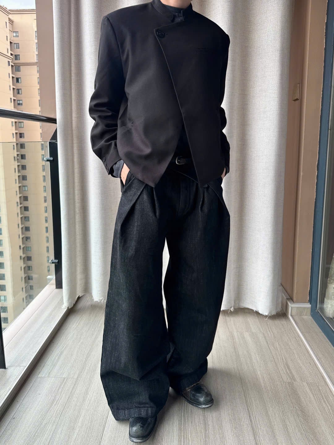 Oblivion Stand Collar Suit Jacket