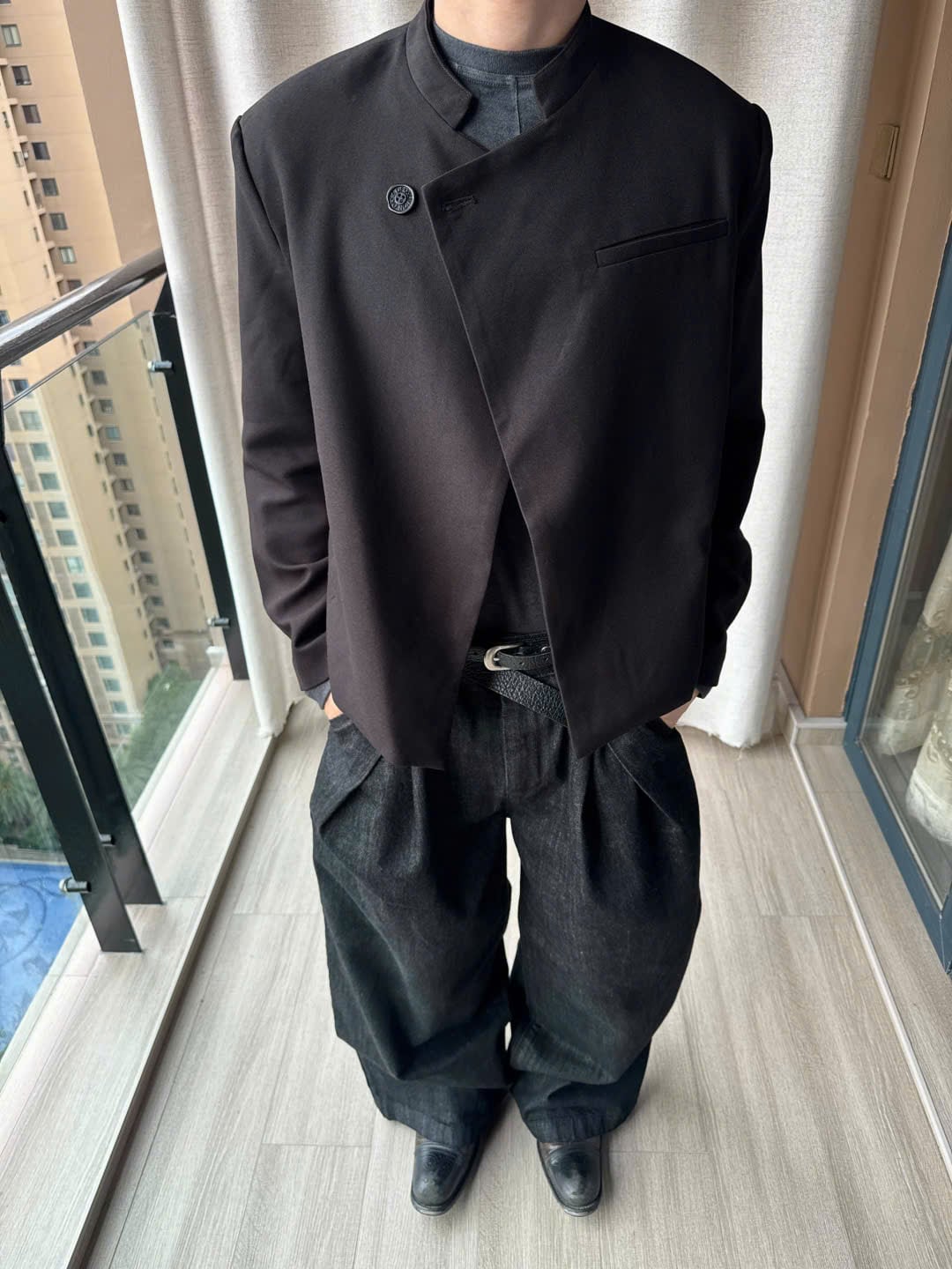 Oblivion Stand Collar Suit Jacket