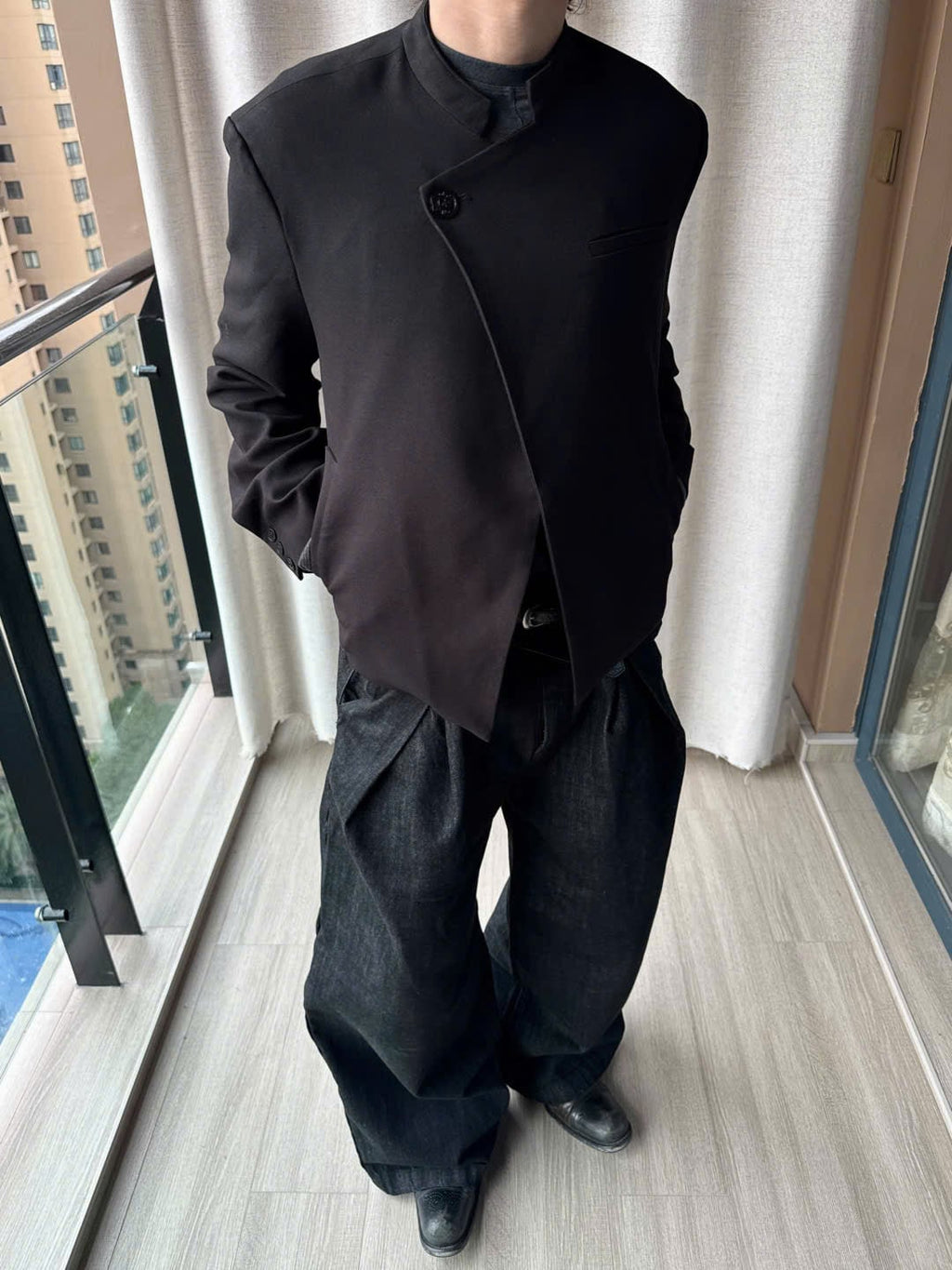 Oblivion Stand Collar Suit Jacket