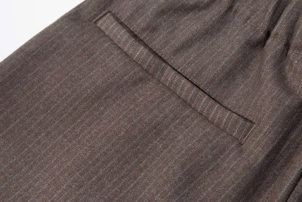 Striped Loose A-Line Straight Pants