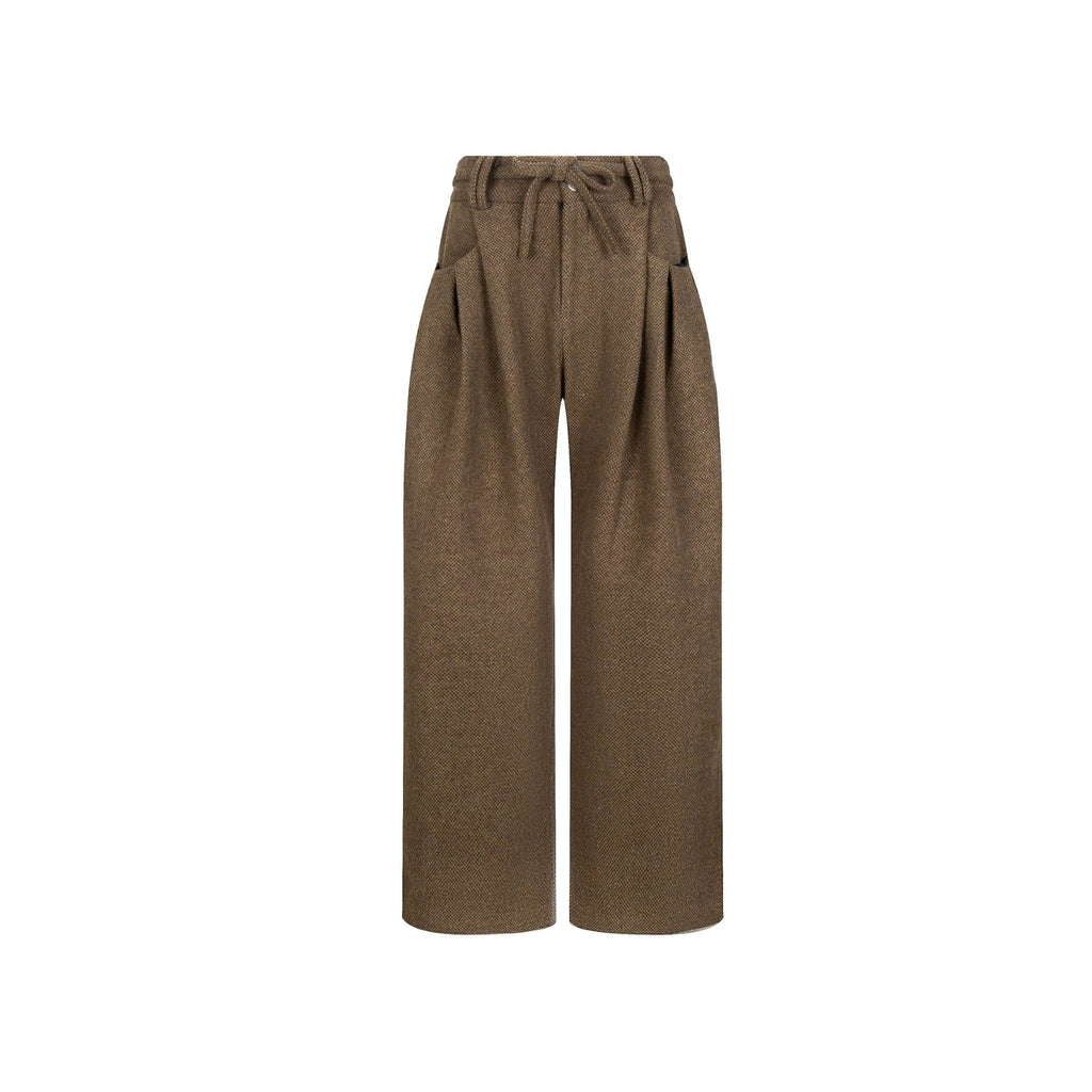 Triple Fold Wide Leg Trousers