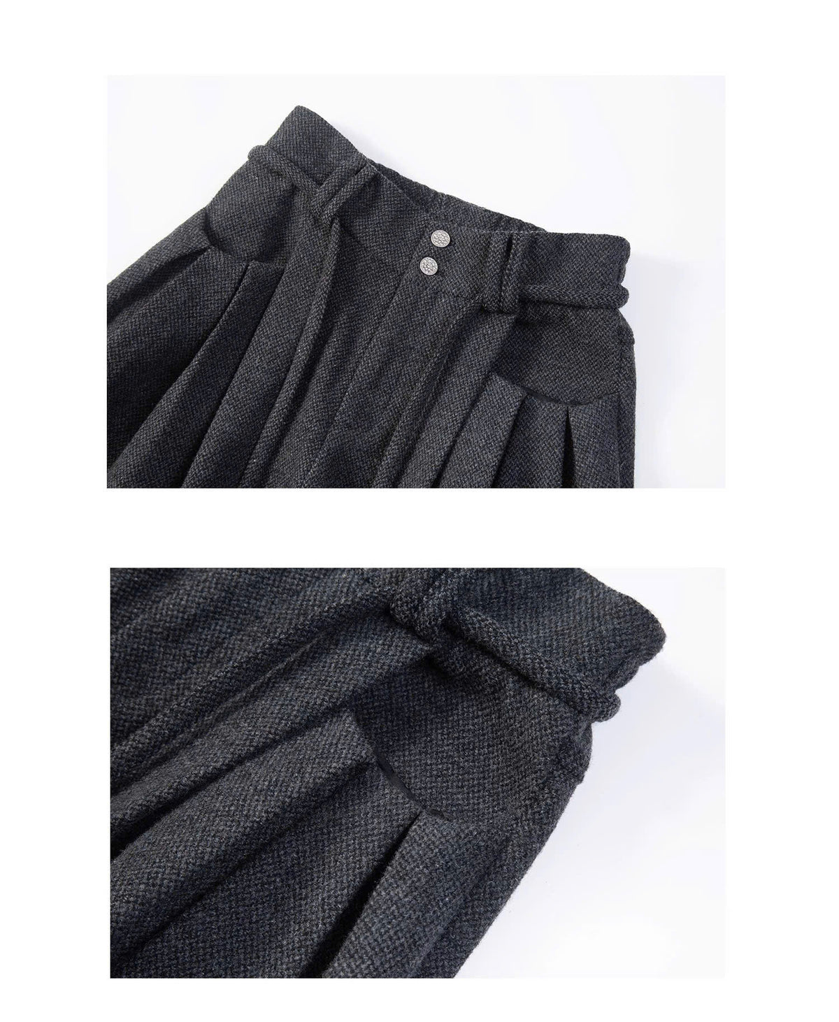 Triple Fold Wide Leg Trousers
