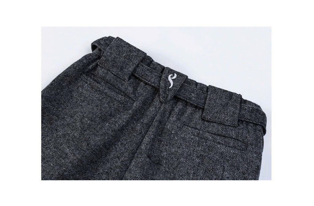 Pleated Belted Trousers