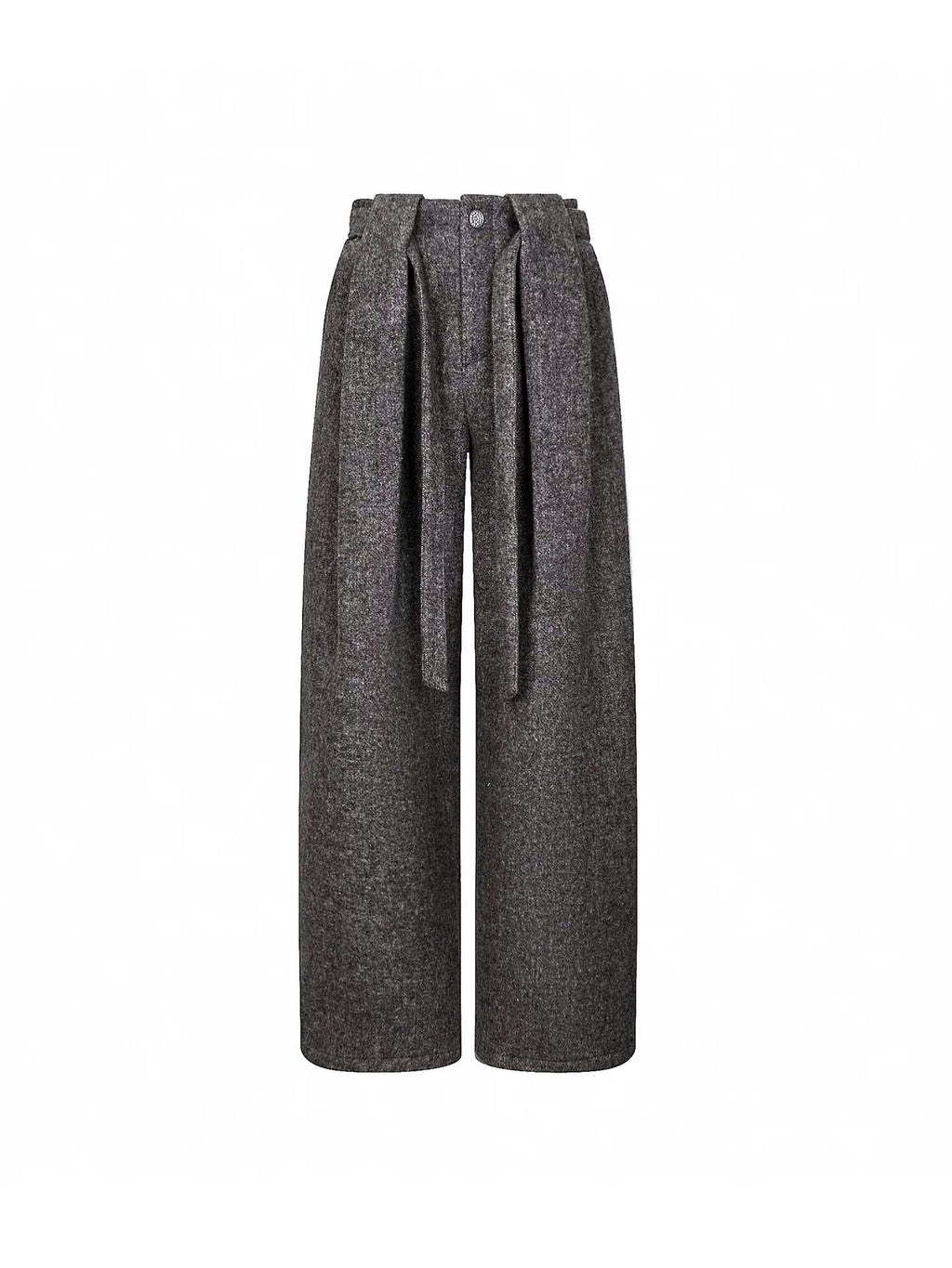 Pleated Belted Trousers