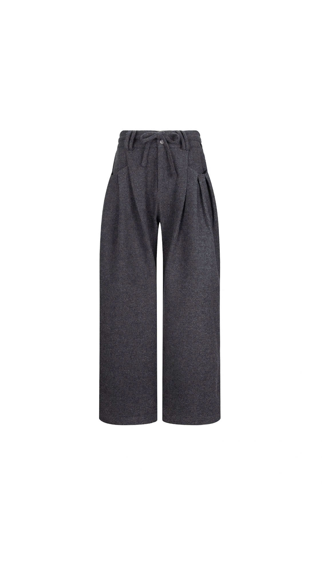 Triple Fold Wide Leg Trousers
