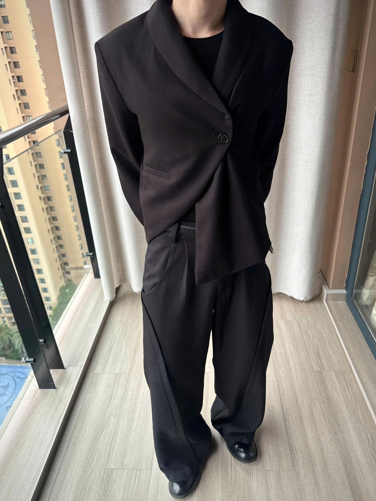 Asymmetric Blazer Jacket