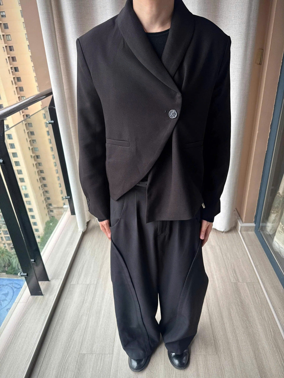 Asymmetric Blazer Jacket