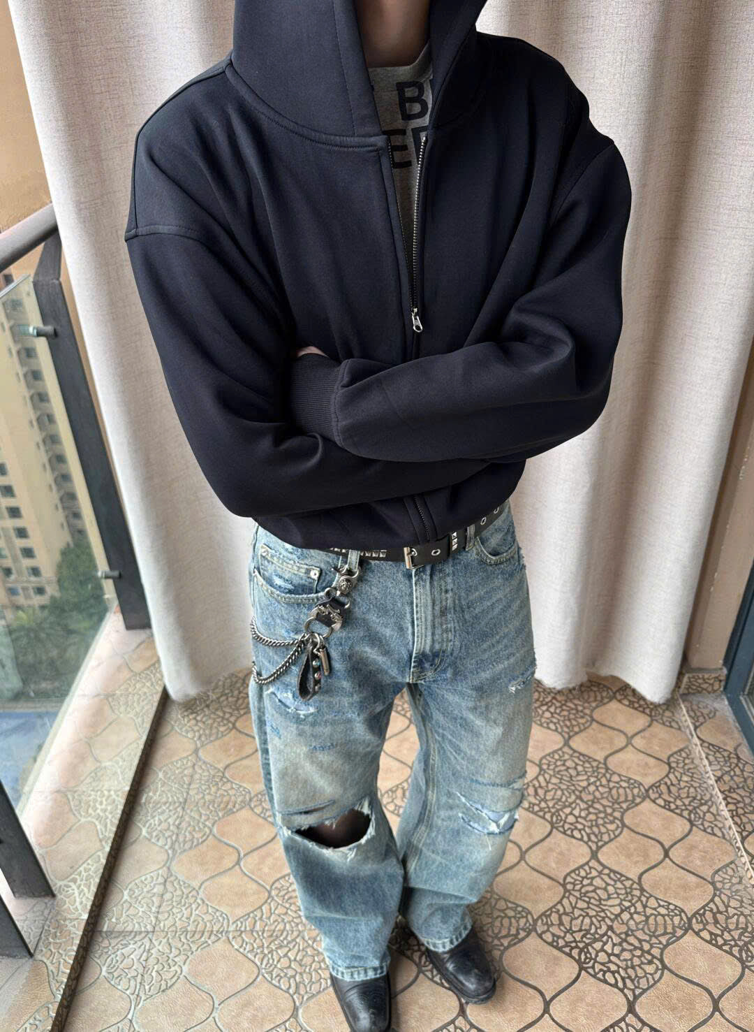 Washed Denim Jeans