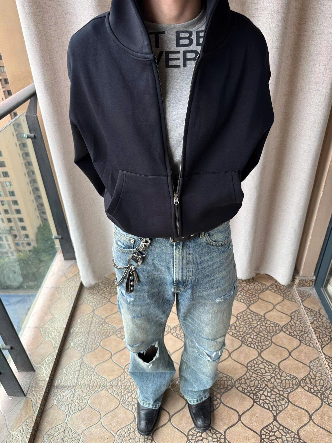 Washed Denim Jeans