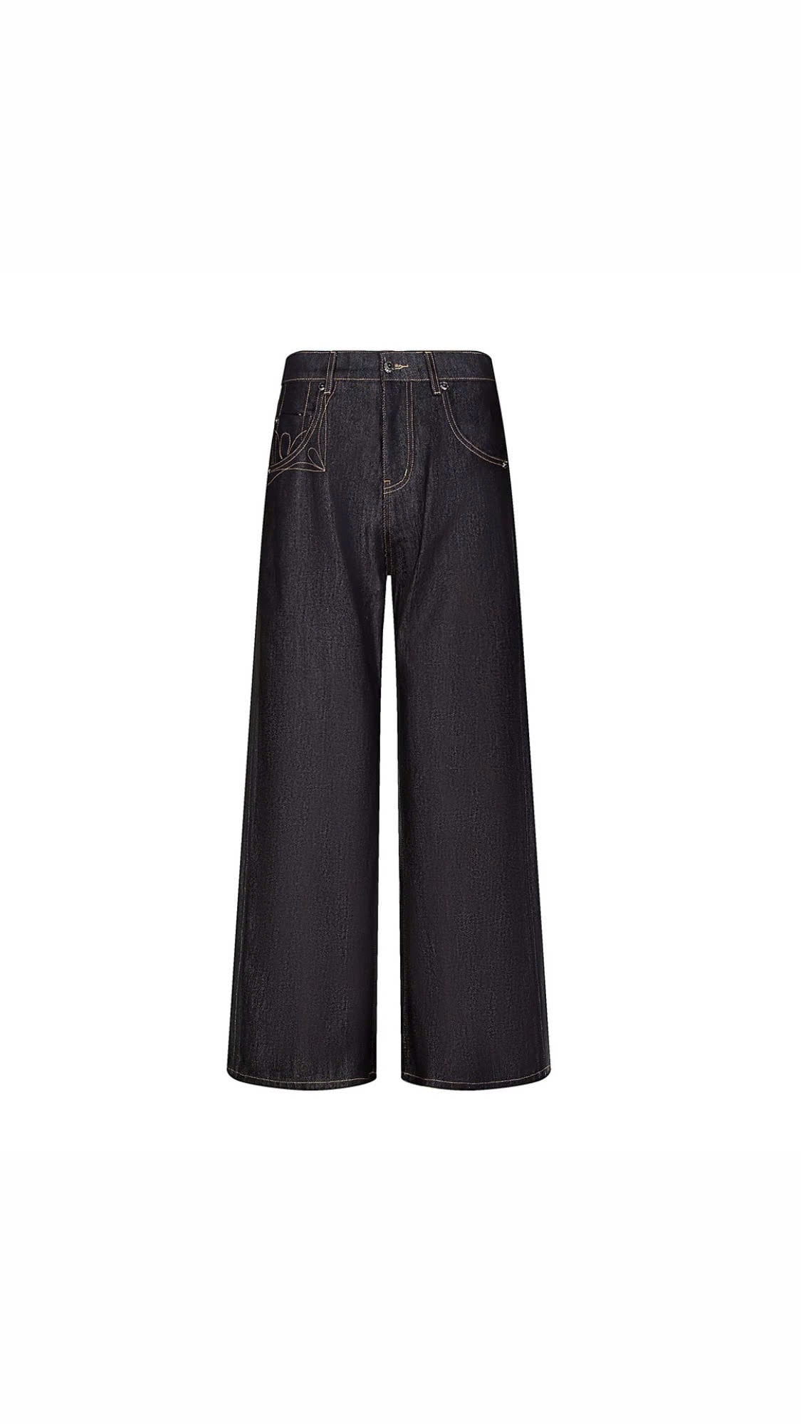 Pattern Wide Leg Pants