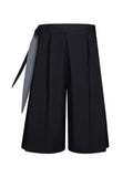 Striped Pleated Shorts