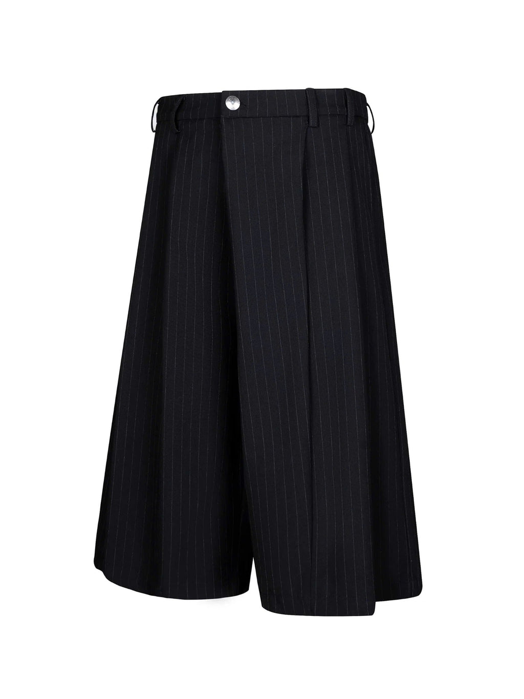 Striped Pleated Shorts