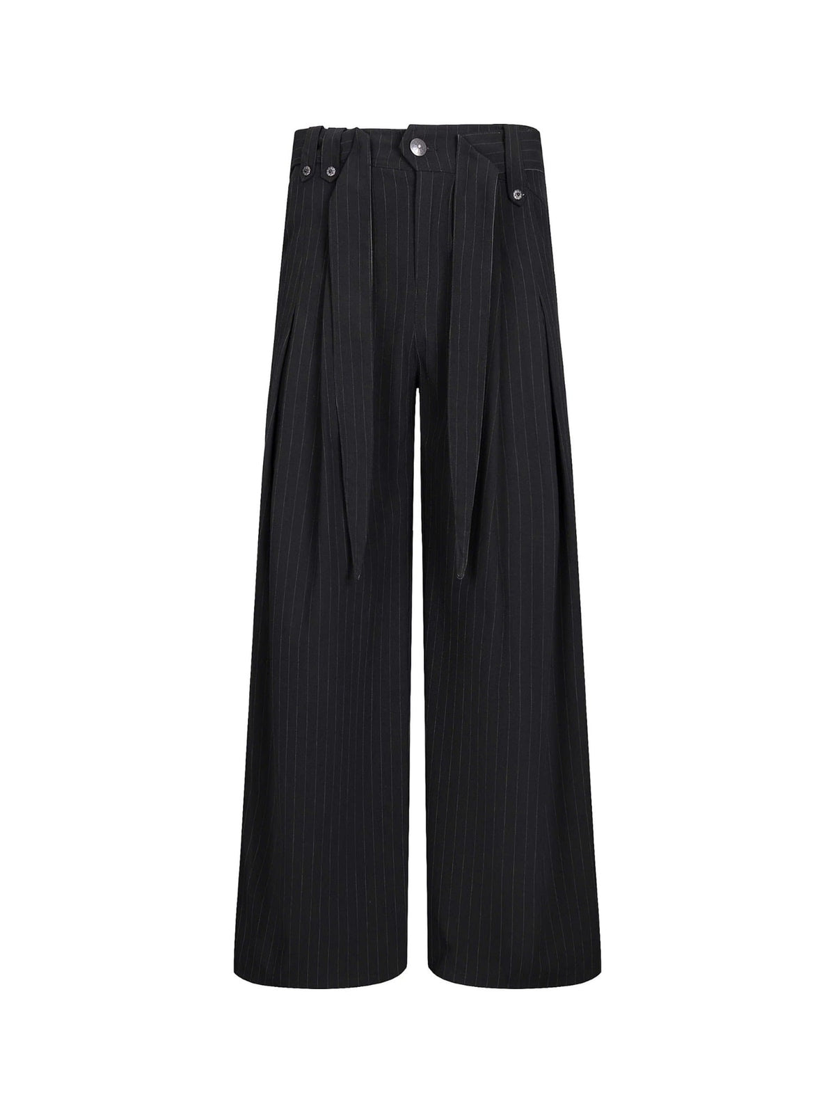 Striped Pleated Trousers